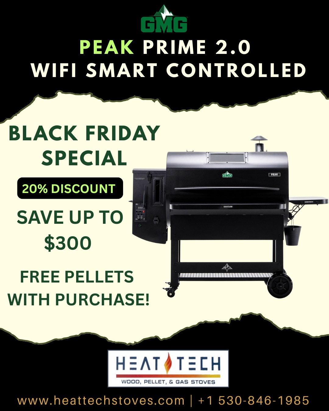 GMG PEAK PRIME 2.0 WIFI SMART CONTROLLED